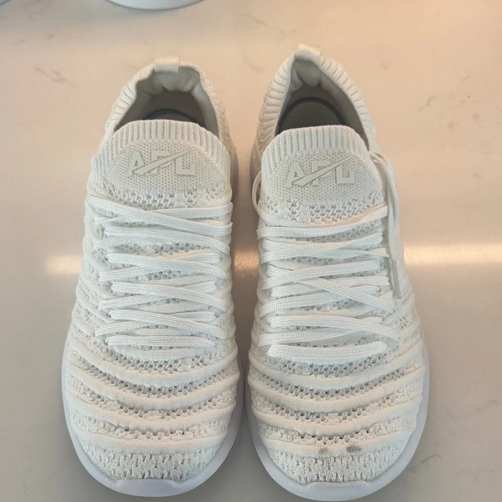 APL Knit Slip-On Sneakers in White
